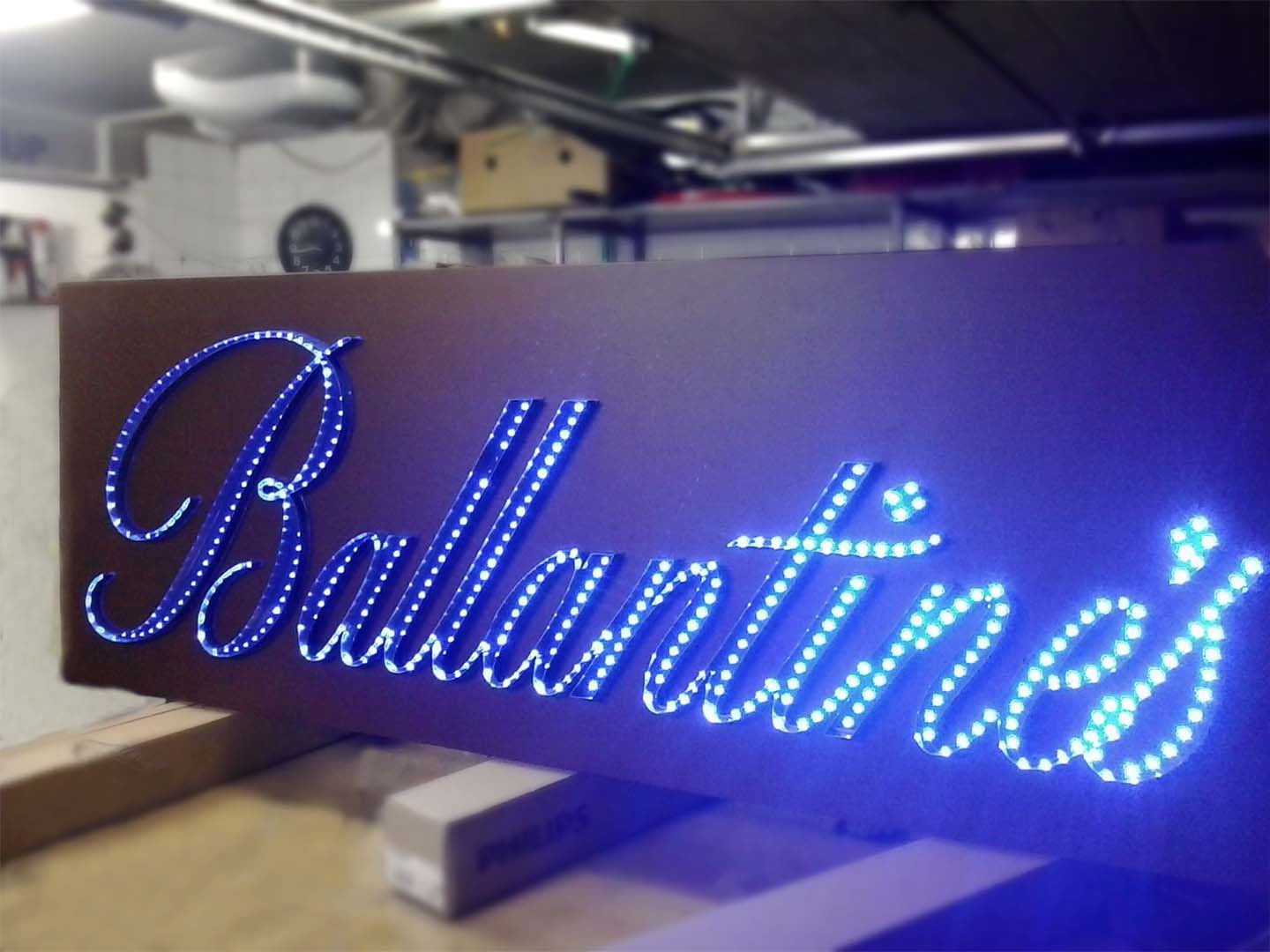 3D svetleca reklama Ballantines 3D svetleca reklama Ballantines