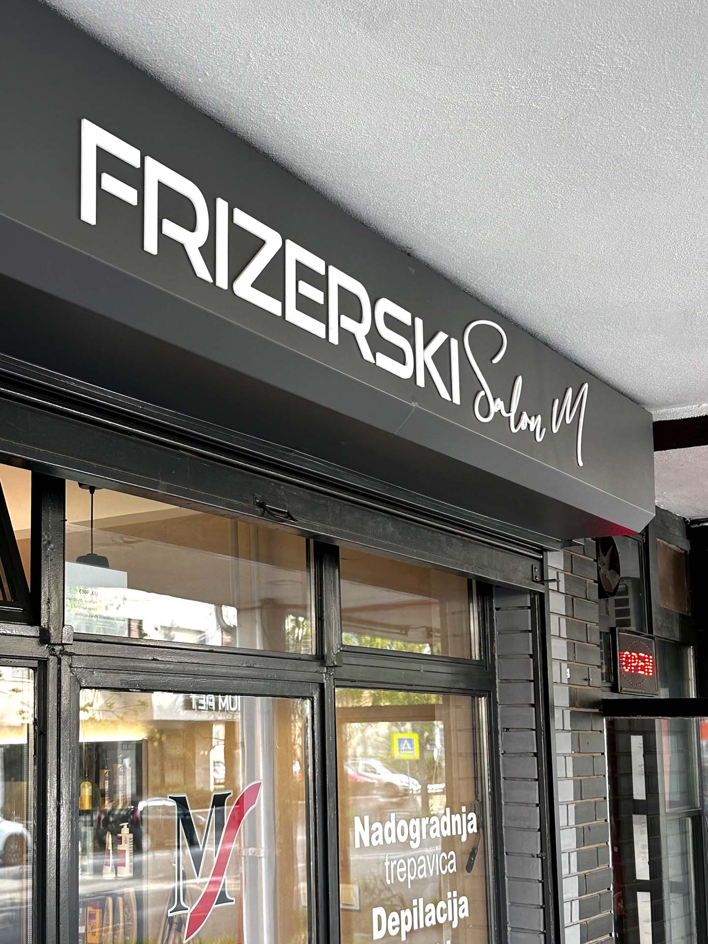 3D reklama Frizerski Salon M 3D reklama Frizerski Salon M